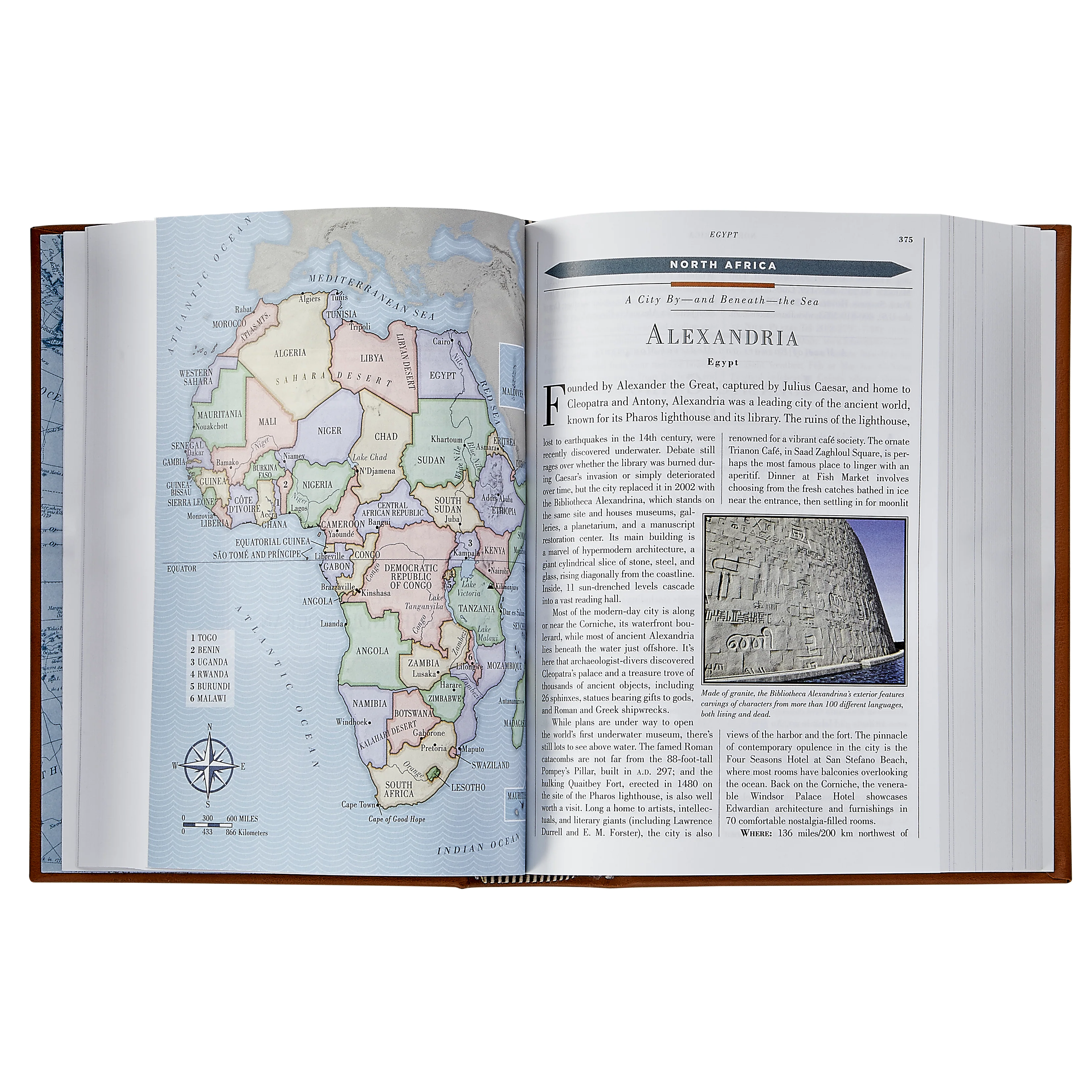 1,000 Places to See Before You Die / Hand Bound Leather Book - Image 3
