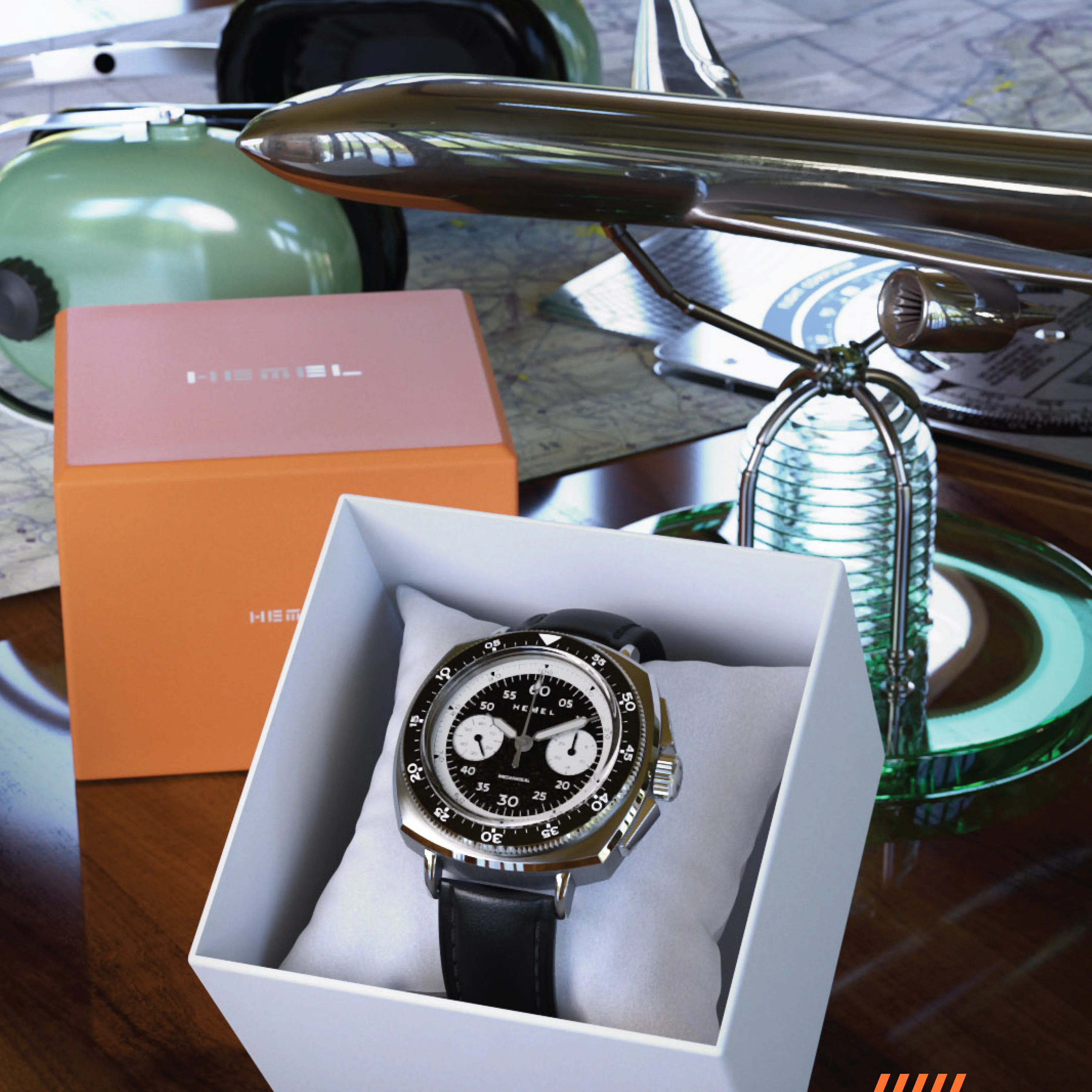 Sky Racer / Hand Winding Mechanical / Midnight Black - Image 11