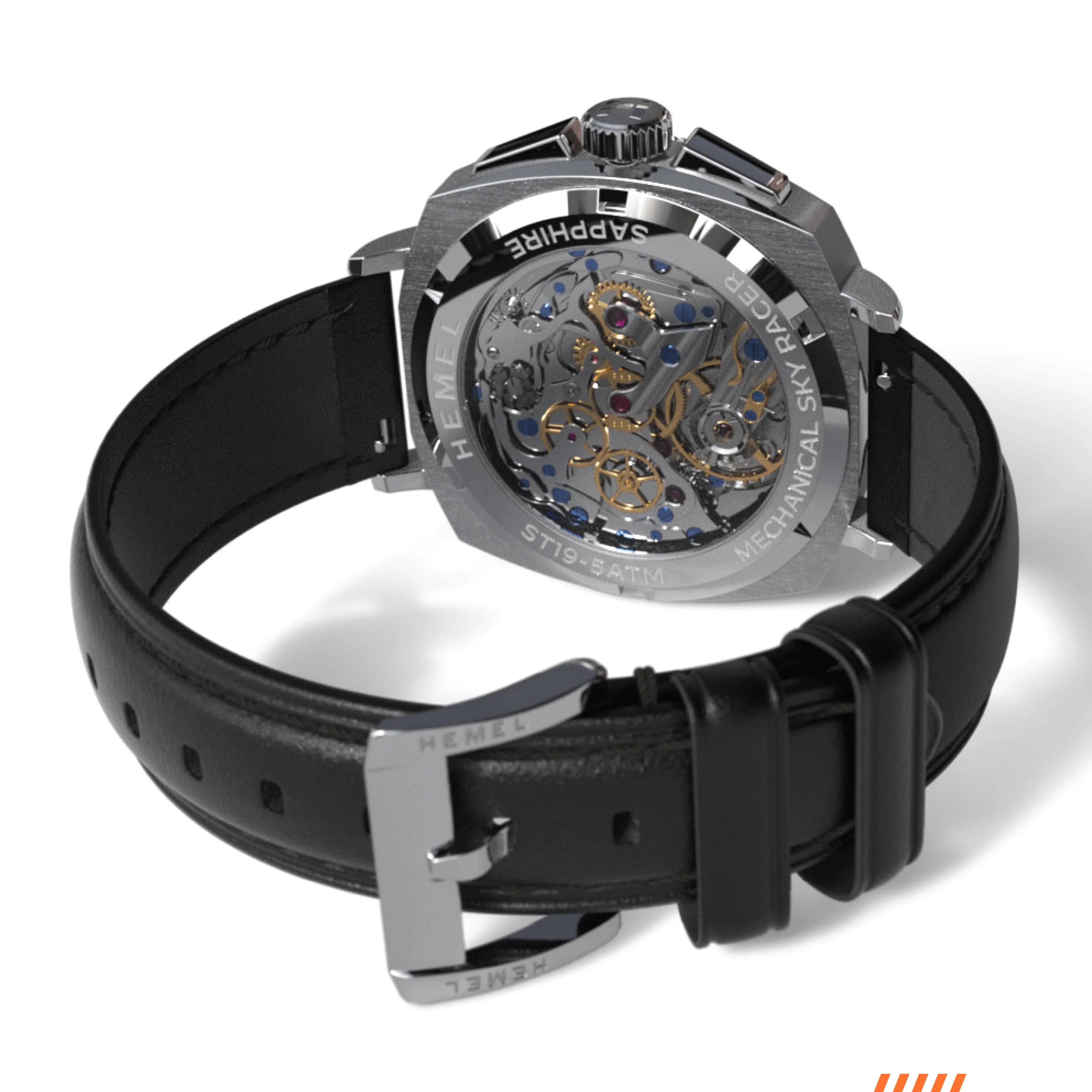 Sky Racer / Hand Winding Mechanical / Midnight Black - Image 4