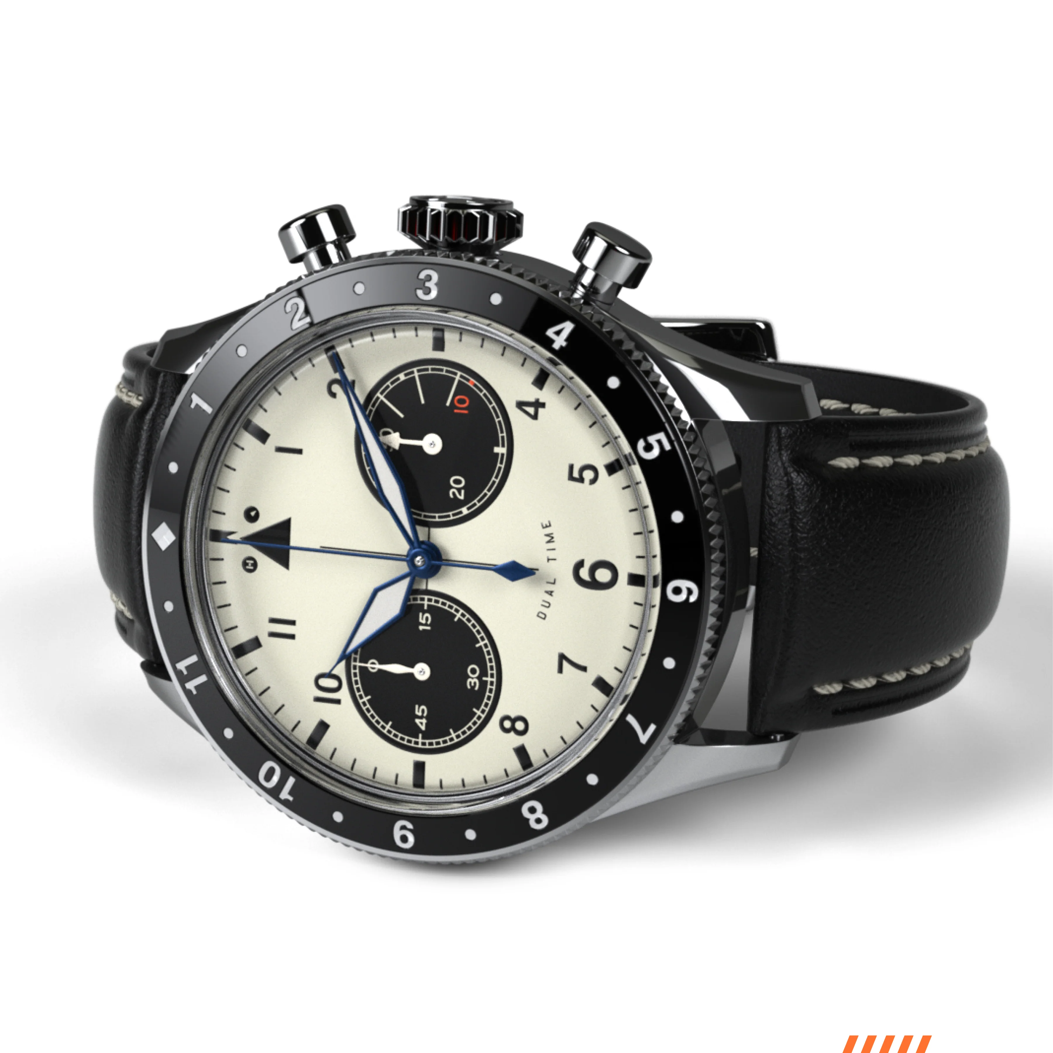 The Hawkeye Chronograph / Long Island Watch Special Collaboration (Parchment White Dial) - Image 3