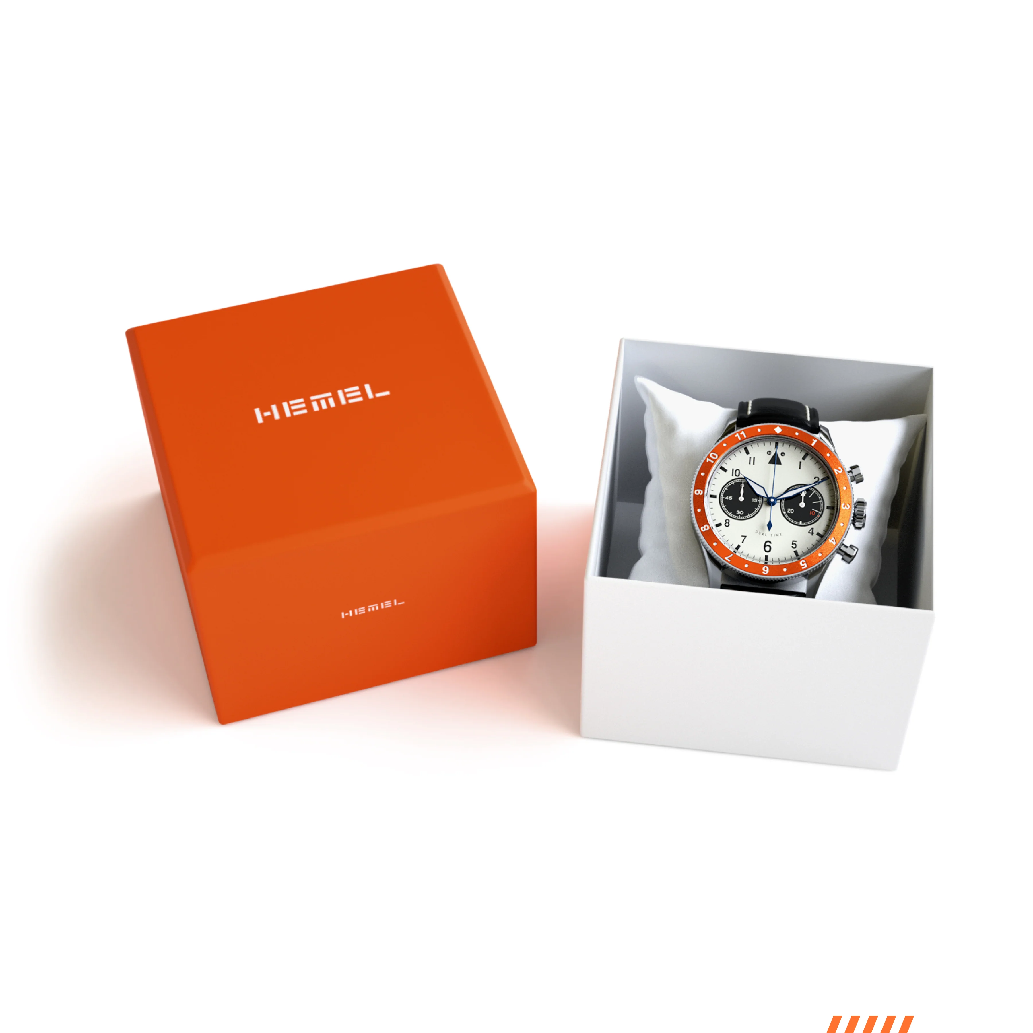The Hawkeye Chronograph / Long Island Watch Special Collaboration (Orange Bezel) - Image 10