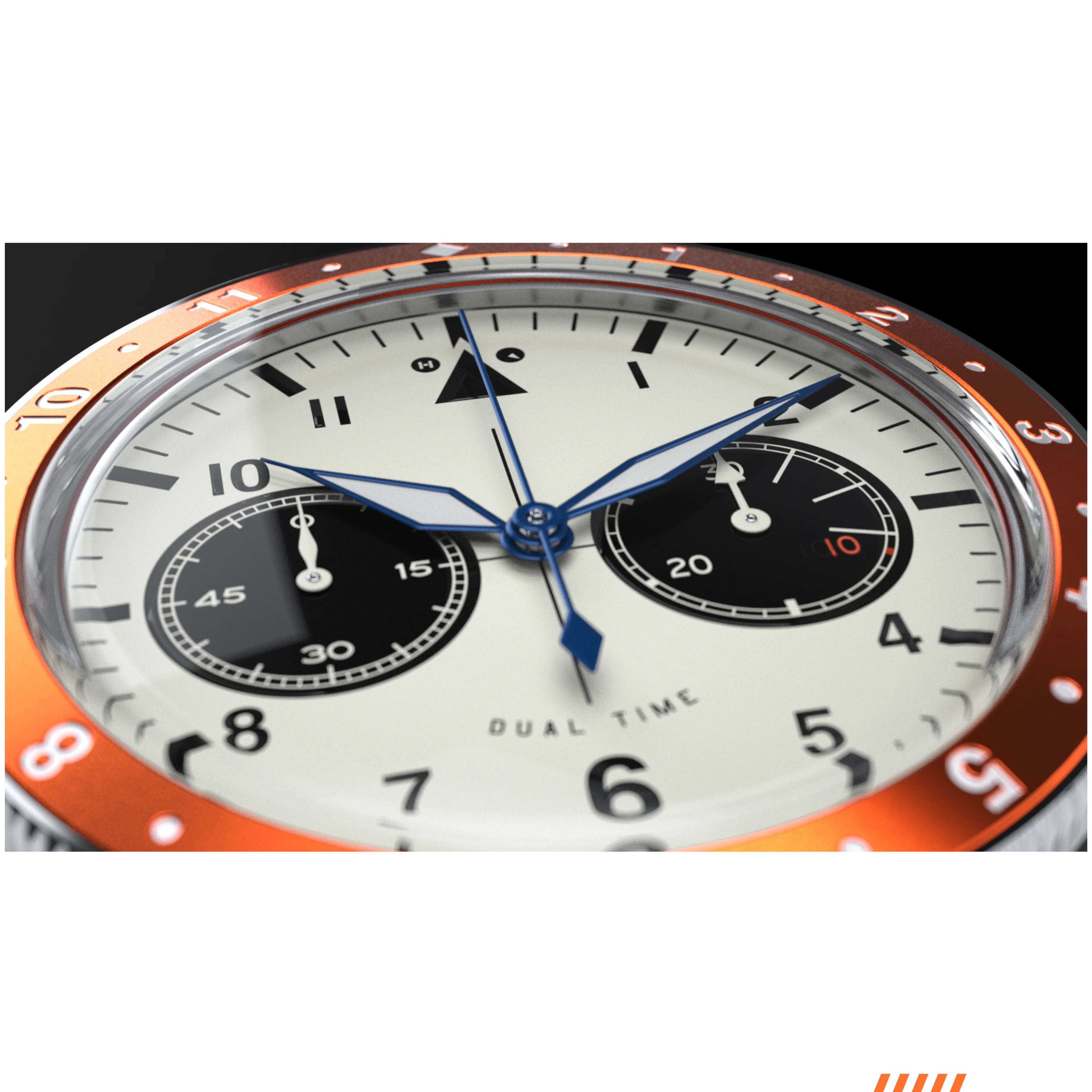 The Hawkeye Chronograph / Long Island Watch Special Collaboration (Orange Bezel) - Image 7