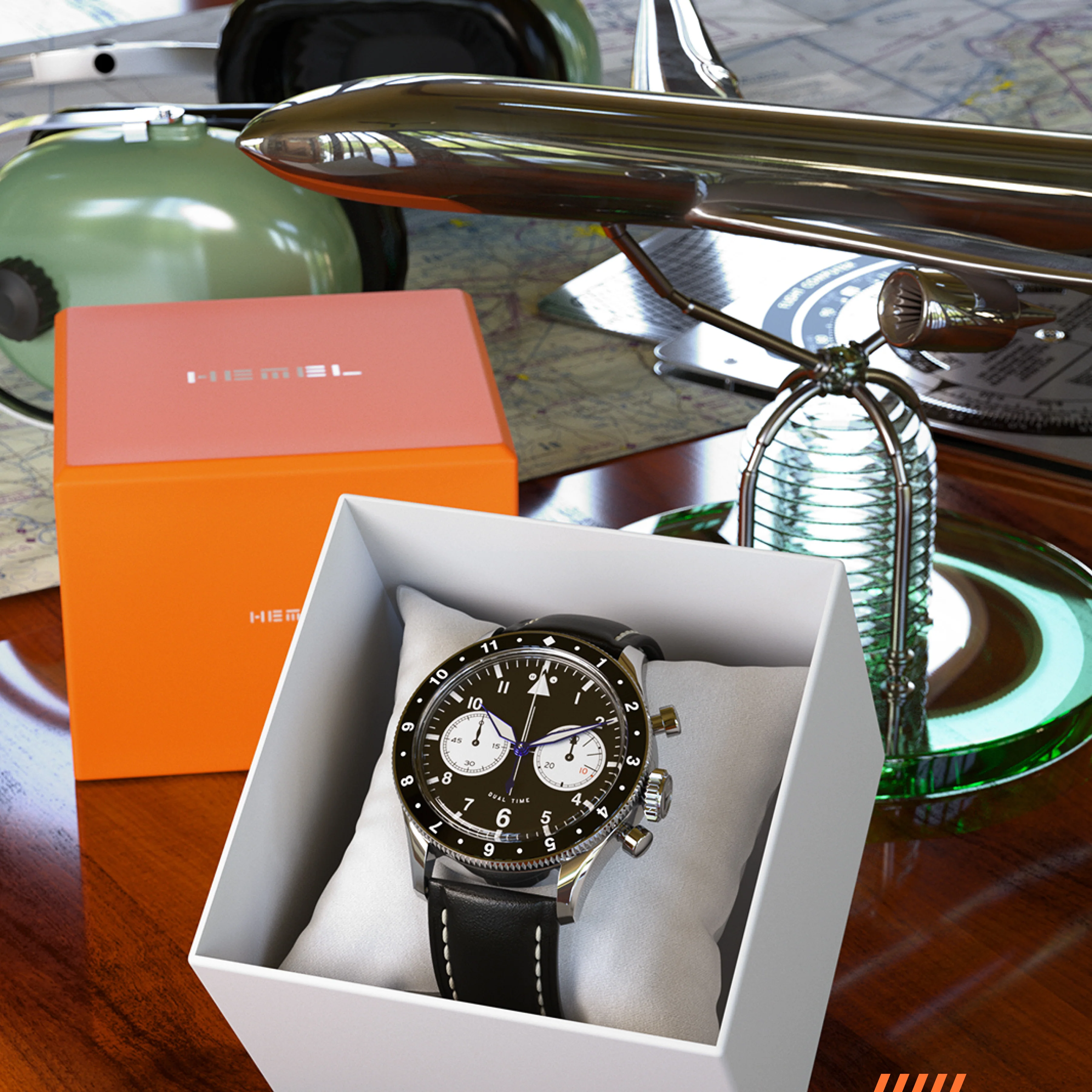 The Hawkeye Chronograph / Long Island Watch Special Collaboration (Black Dial) - Image 11