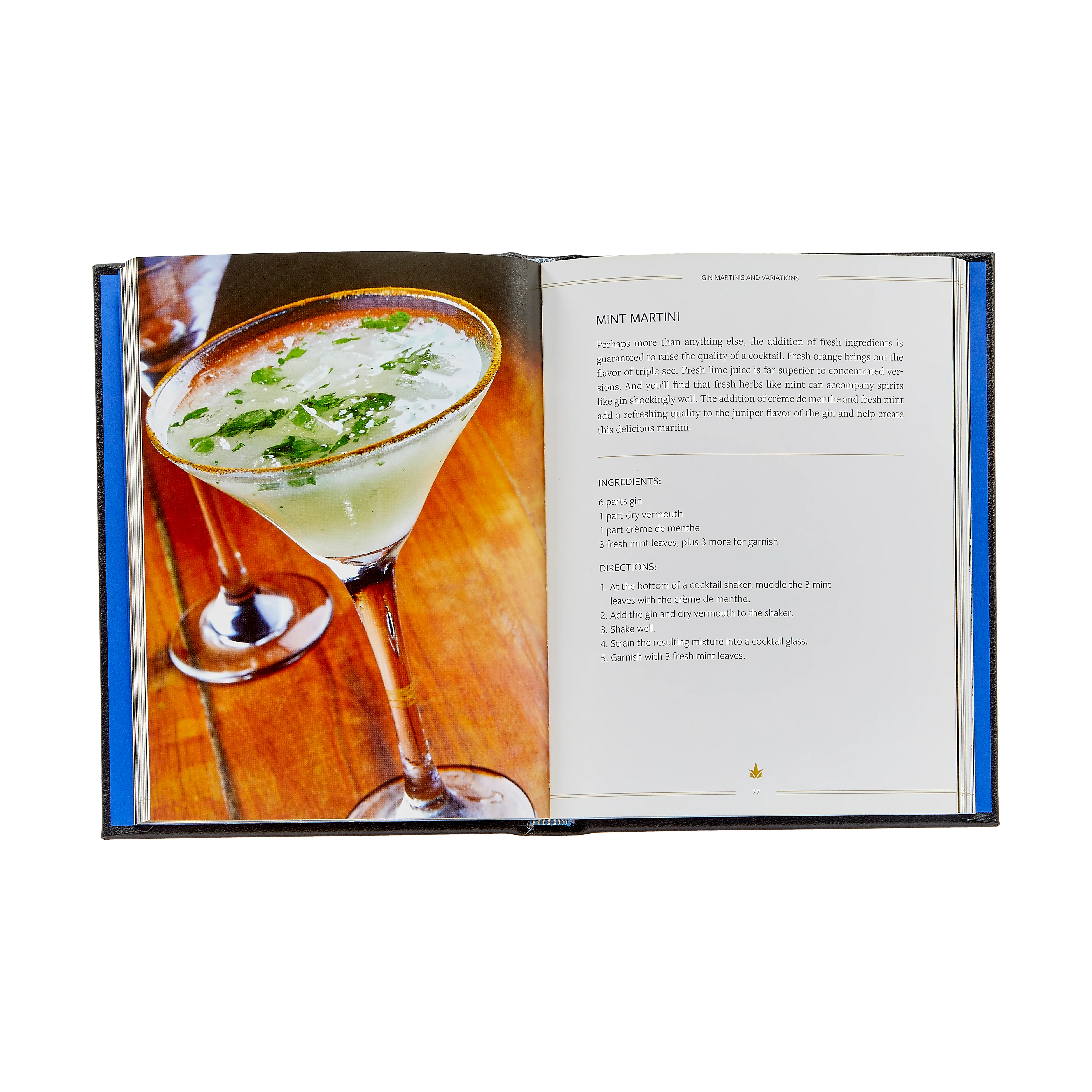 The Martini Field Guide / Hand Bound Leather Book - Image 4