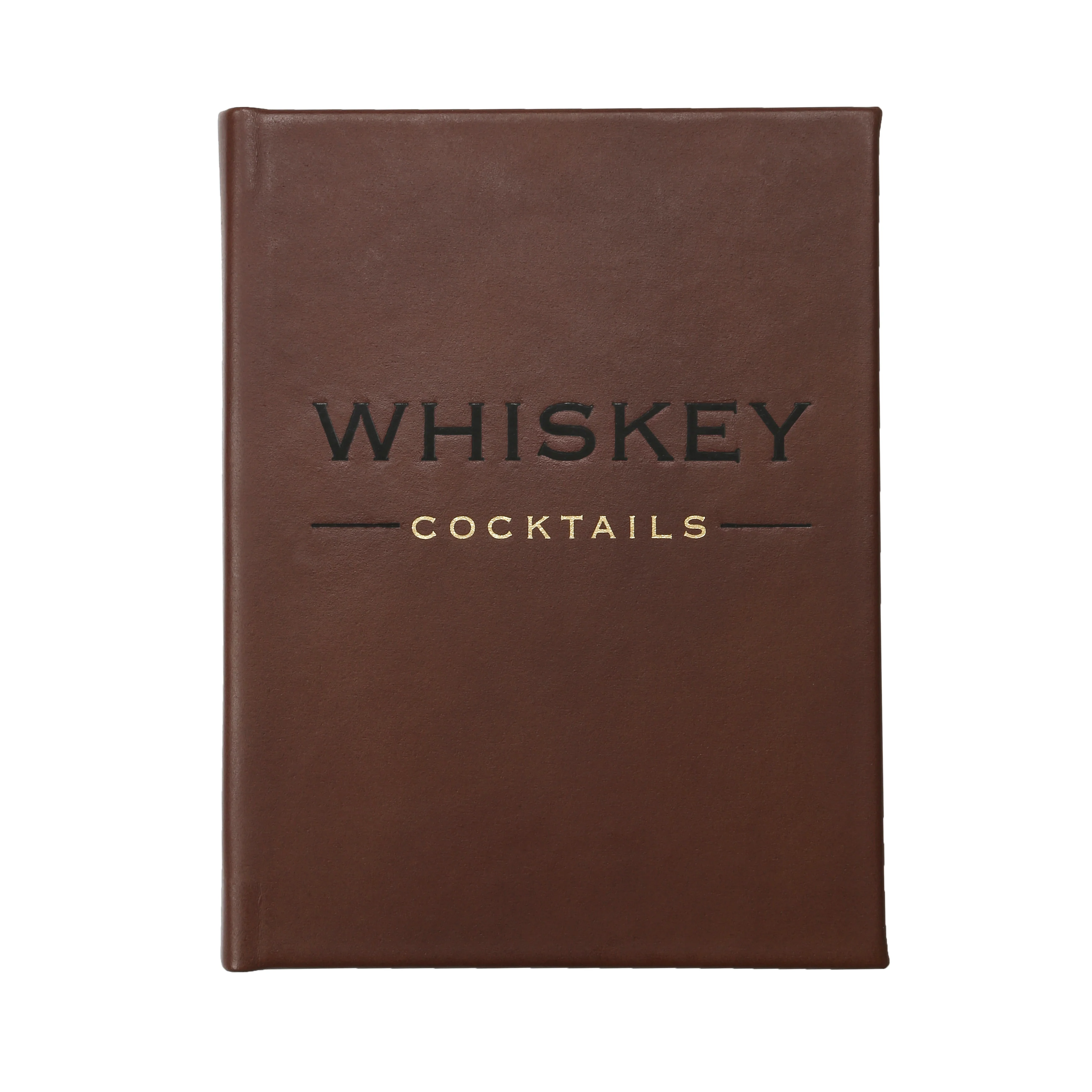Whiskey Cocktails / Hand Bound Leather Book