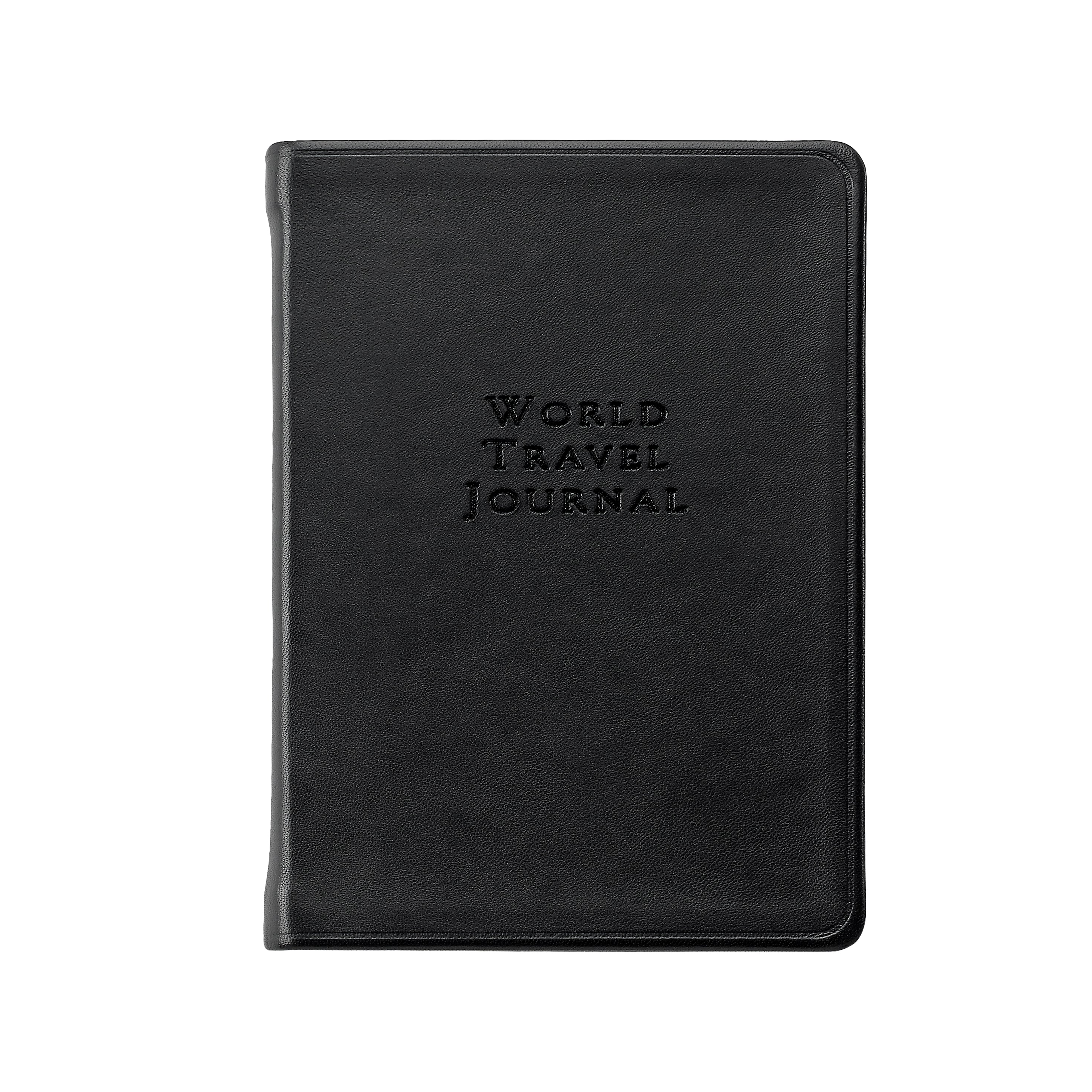 World Travel Journal / Hand Bound Leather Book